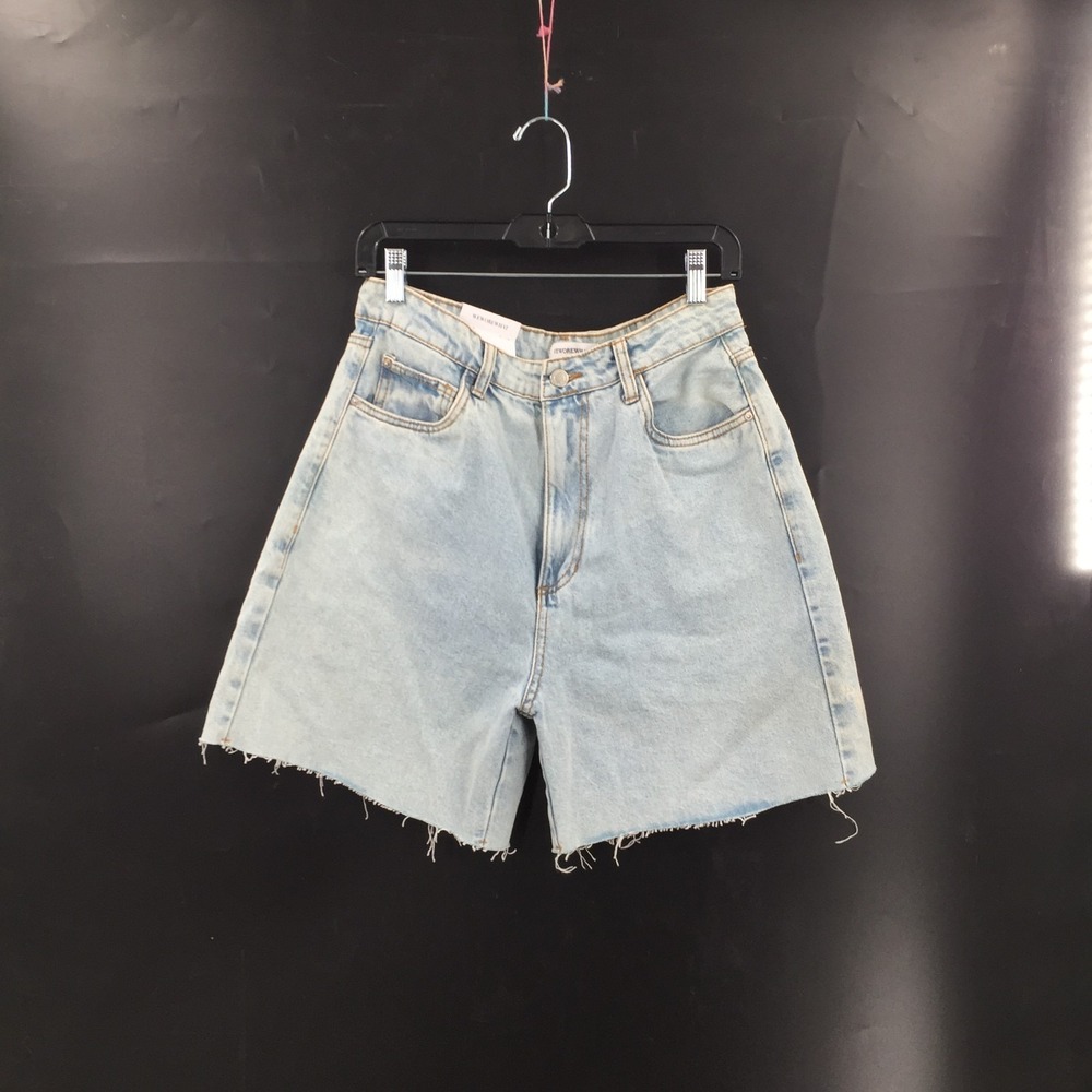 NEW Weworewhat Dani‎ boyfriend short high rise rigid flattering denim jean 32